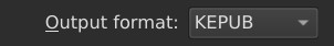 Kepub output format